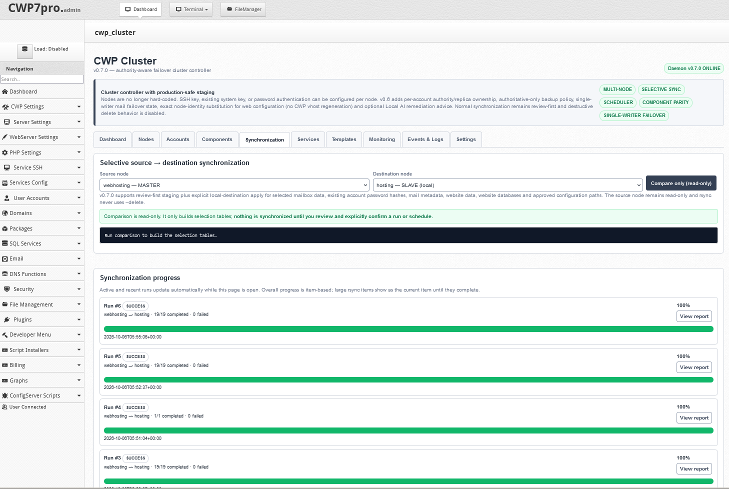 CWP Cluster Server
